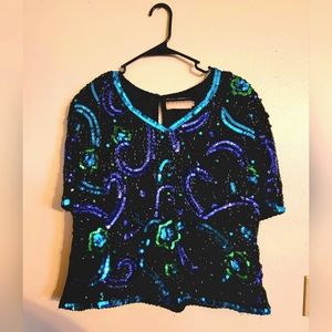 Rich Festive Sequent Blouse